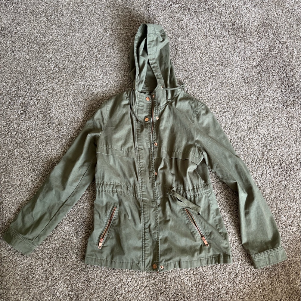 St. John's Bay Green Hooded Jacket